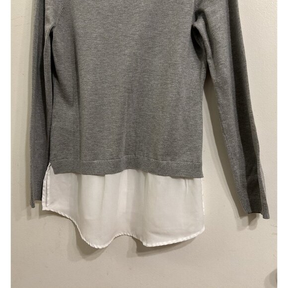 Adrianna papell Women’s V-neck Sweater Vest And Layered Blouse Size Medium - Picture 12 of 12